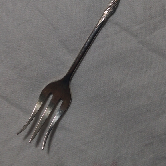 REED & BARTON STERLING SILVER OLIVE FORK HARLEQUIN - Picture 8 of 9